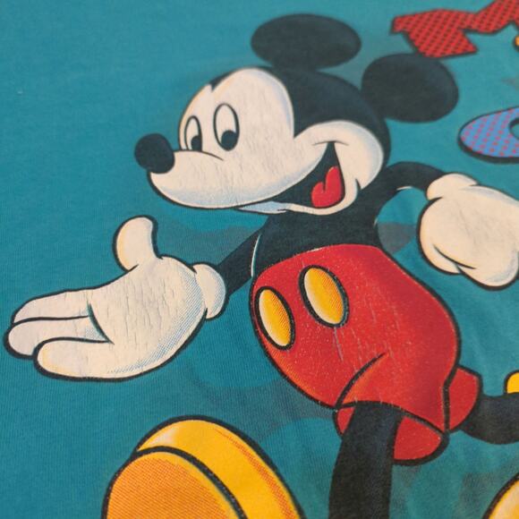 VTG Disney Mickey Mouse Missouri Adult Large Disneyland Goofy Minnie Velva Sheen - Picture 3 of 8